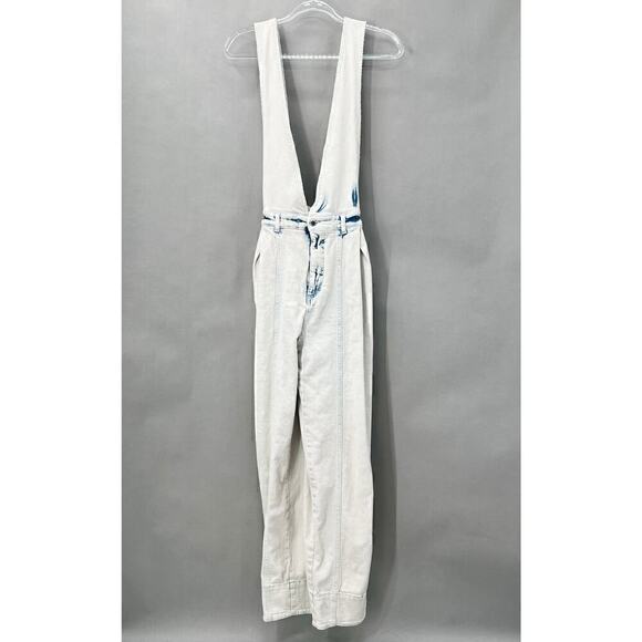 Retrofete Denim Monet Jumpsuit Overall Womens XXL Indie Streetwear Urban Punk - Picture 3 of 7